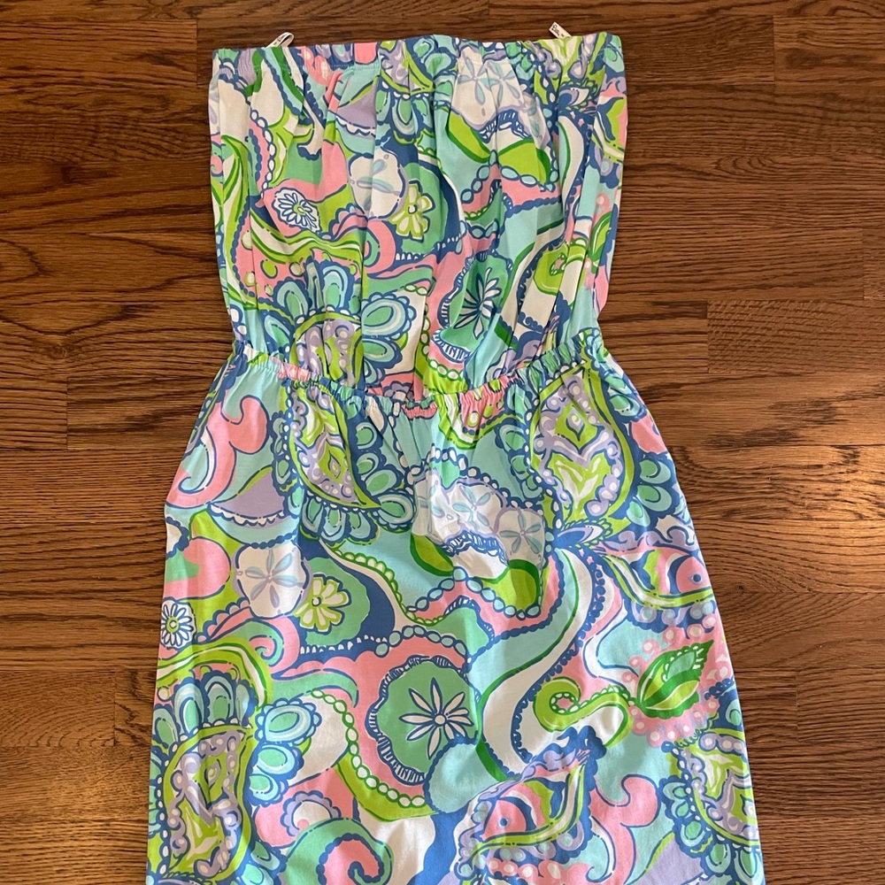 Lilly Pulitzer strapless dress
